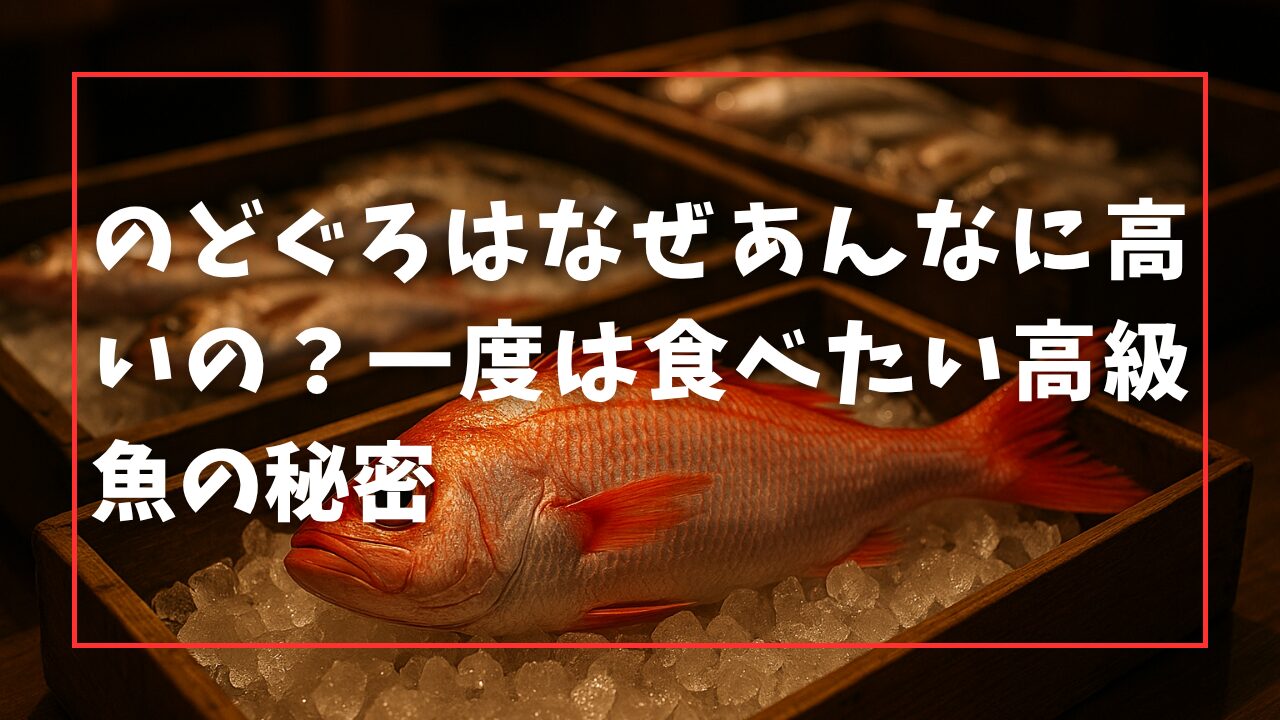 のどぐろはなぜあんなに高いの？一度は食べたい高級魚の秘密