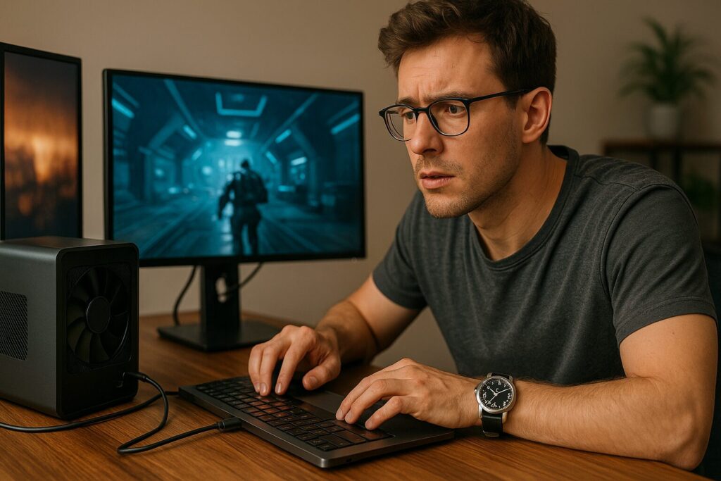 外付けGPU thunderbolt4対応でも遅延はある？