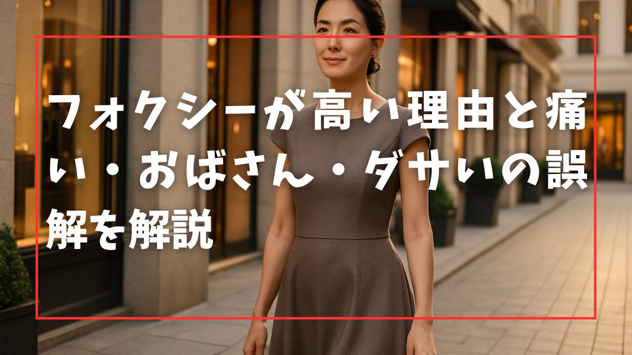 フォクシーが高い理由と痛い・おばさん・ダサいの誤解を解説